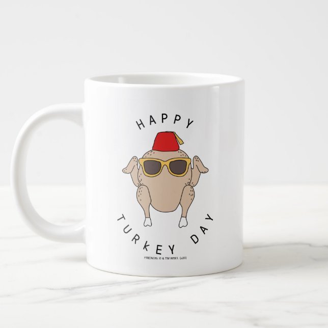 FRIENDS™ | Happy Turkey Day Large Coffee Mug (Left)