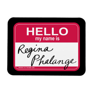 FRIENDS™ Hello My Name is Regina Phalange Magnet