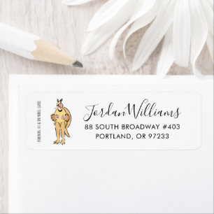 FRIENDS™ Holiday Armadillo Return Address Label