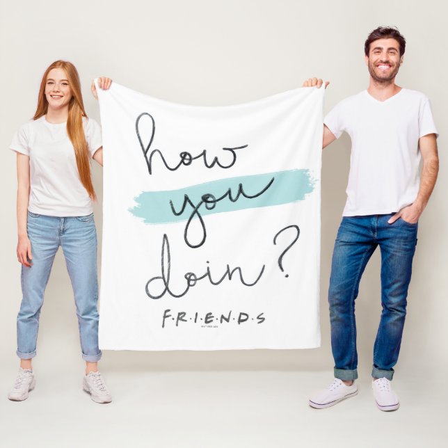 FRIENDS™ | How You Doin? Fleece Blanket (In Situ)