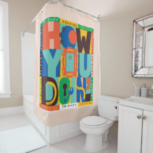 FRIENDS™   How You Doin' - Vibrant Graphic Shower Curtain