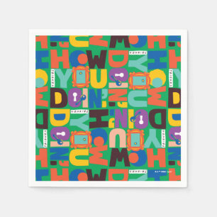 FRIENDS™   How You Doin' Vibrant Pattern Napkin