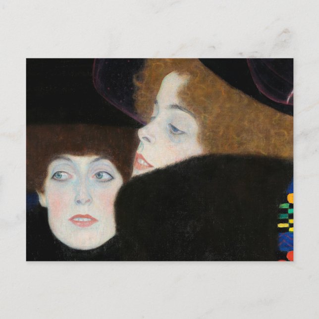 Friends I, The Sisters by Gustav Klimt Postcard (Front)