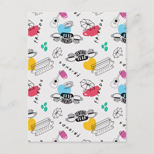 FRIENDS™ | Icon Pattern Invitation Postcard (Front)
