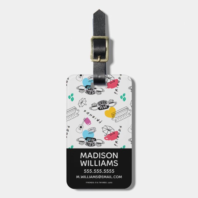 FRIENDS™ | Icon Pattern Luggage Tag (Front Vertical)
