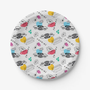 FRIENDS™   Icon Pattern Paper Plate