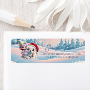 Friends in a fantasy world.  return address label