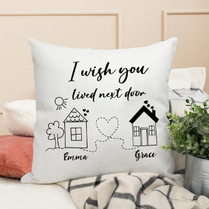Friends in Long Distance Best Friends Memorable Cushion