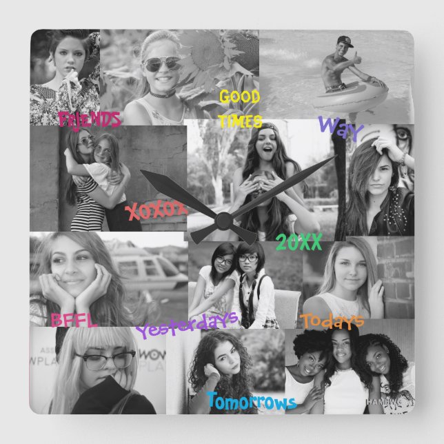 Friends Inspired Photo Clock  HAMbWG (Front)