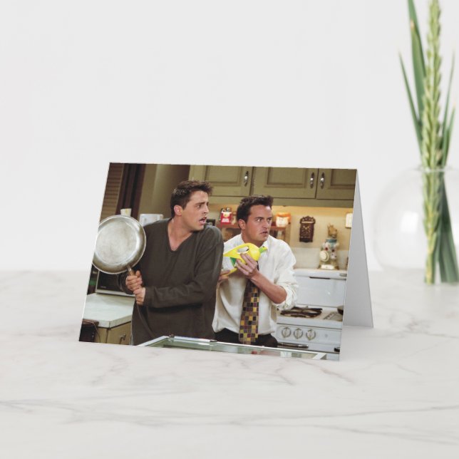 FRIENDS™ | Joey & Chandler Scared Card (Front)