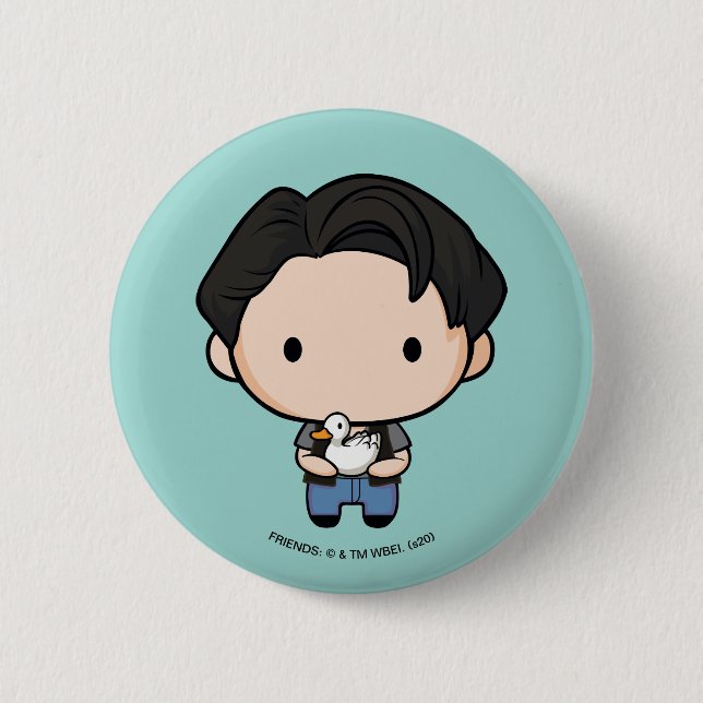 FRIENDS™ | Joey Chibi 6 Cm Round Badge (Front)