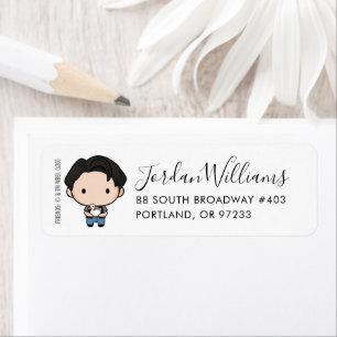 FRIENDS™   Joey Chibi Return Address Label