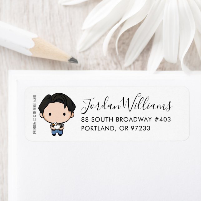 FRIENDS™ | Joey Chibi Return Address Label (Insitu)