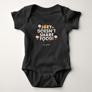 FRIENDS™   Joey Doesn't Share Food Chibi Baby Bodysuit