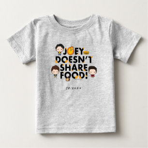 FRIENDS™   Joey Doesn't Share Food Chibi Baby T-Shirt