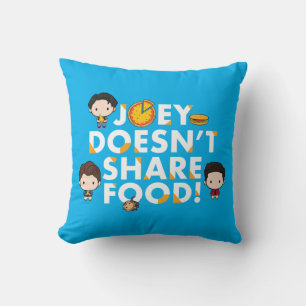 FRIENDS™   Joey Doesn't Share Food Chibi Cushion