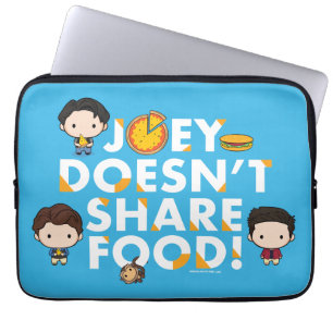 FRIENDS™   Joey Doesn't Share Food Chibi Laptop Sleeve
