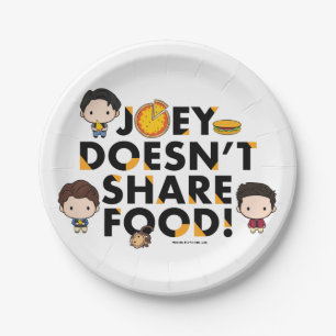 FRIENDS™   Joey Doesn't Share Food Chibi Paper Plate