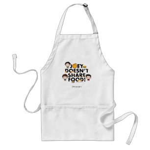 FRIENDS™   Joey Doesn't Share Food Chibi Standard Apron