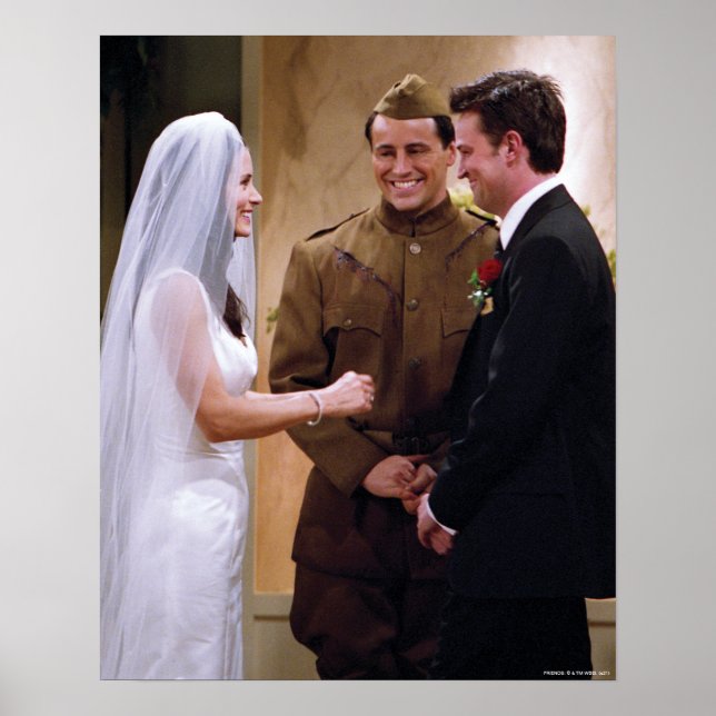 FRIENDS™ | Joey Marries Monica & Chandler Poster (Front)