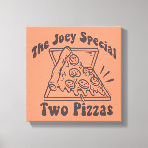 FRIENDS™ Joey Pizza Quote Canvas Print