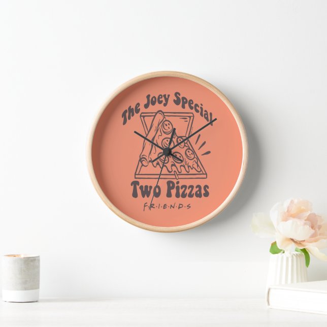 FRIENDS™ | Joey Pizza Quote Clock (Home)