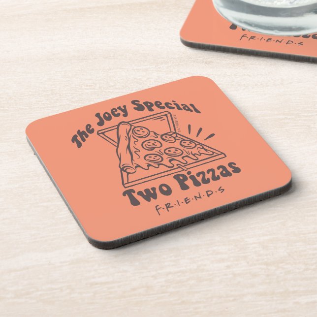FRIENDS™ | Joey Pizza Quote Coaster (Left Side)