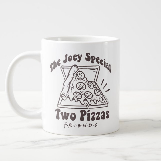 FRIENDS™ | Joey Pizza Quote Large Coffee Mug (Left)
