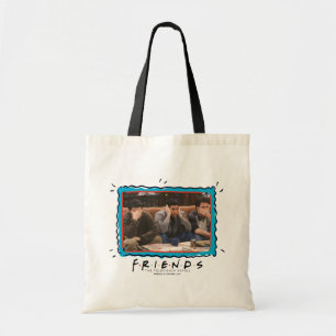 FRIENDS™   Joey, Ross, and Chandler on the Couch Tote Bag