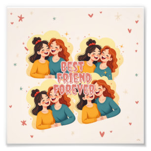 Friends Keepsake Collage add your photo Print