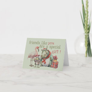 Friends like you  thank you card