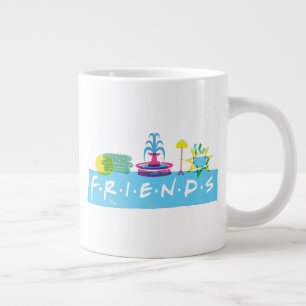 FRIENDS™   Logo with Icons Large Coffee Mug