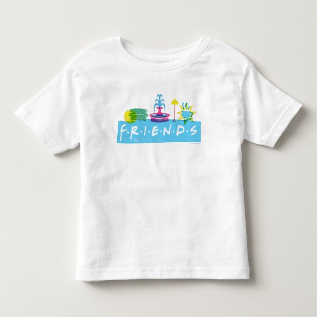 FRIENDS™ | Logo with Icons Toddler T-Shirt (Front)