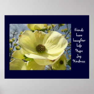 Friends Love Laughter Life Hope Joy Kindness art Poster
