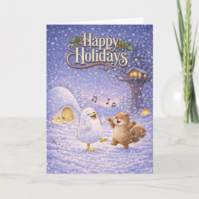Friends make holidays  card (Front)