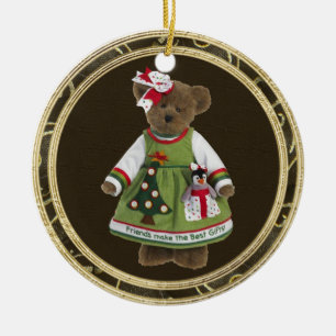 Friends Make The Best Gifts Teddy Bear Ornament