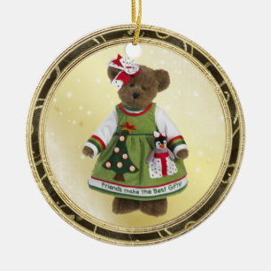 Friends Make The Best Gifts Teddy Bear Ornament