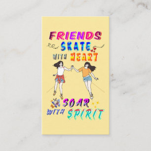 Friends Marketin Skate With Heart Soar With Spirit Referral Card