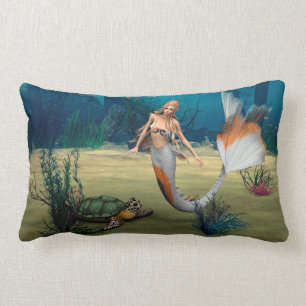 Friends Mermaid und Turtle Lumbar Cushion