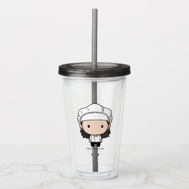 FRIENDS™ | Monica Chibi Acrylic Tumbler (Front)