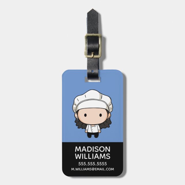 FRIENDS™ | Monica Chibi Luggage Tag (Front Vertical)