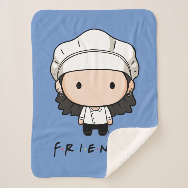 FRIENDS™ | Monica Chibi Sherpa Blanket (Front)