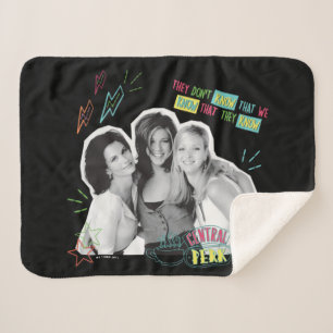 FRIENDS™ Monica, Rachel & Phoebe Sherpa Blanket