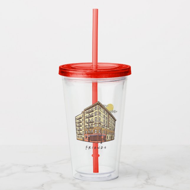 FRIENDS™ | Monica's Apartment Building Acrylic Tumbler (Front)