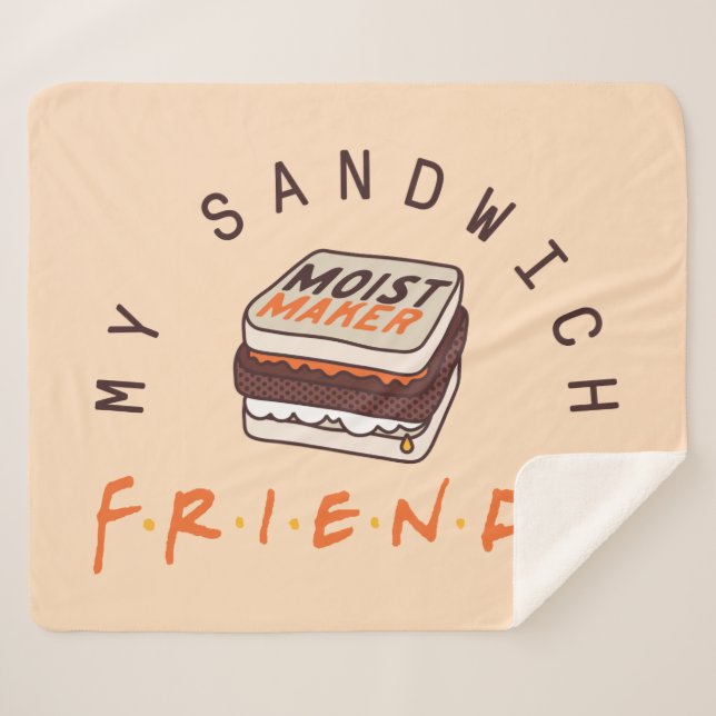 FRIENDS™ | My Sandwich Sherpa Blanket (Front (Horizontal))