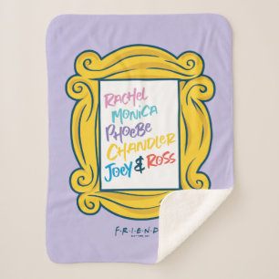 FRIENDS™ Names in Peephole Sherpa Blanket