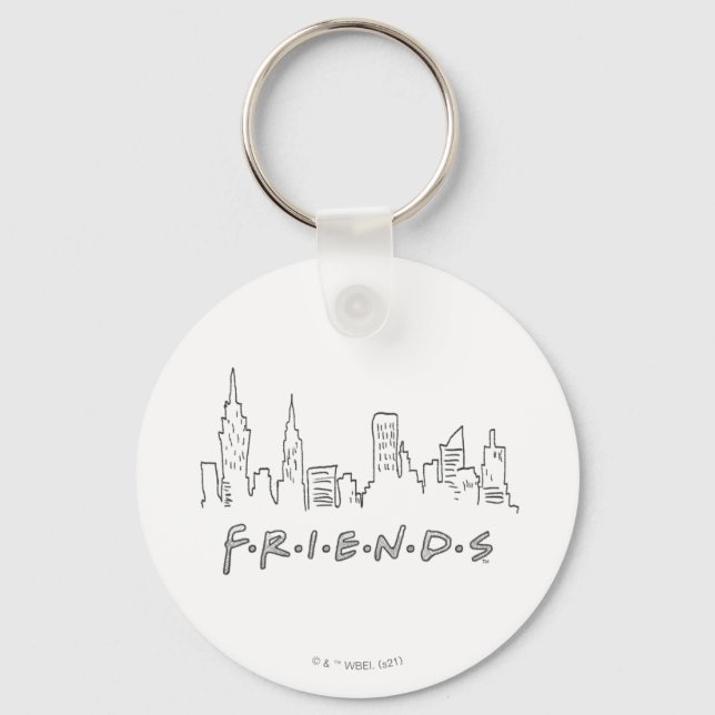 FRIENDS™ | New York City Silhouette Key Ring (Front)