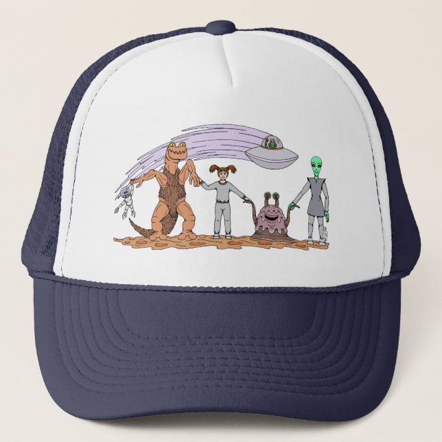 Friends No Matter The Differences Trucker Hat (Front)