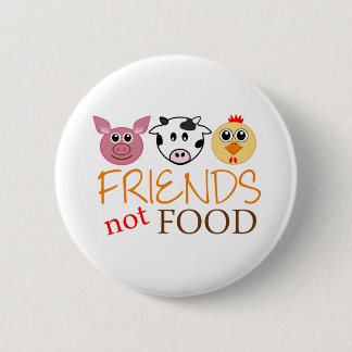 Friends Not Food 6 Cm Round Badge