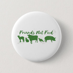 Friends Not Food 6 Cm Round Badge